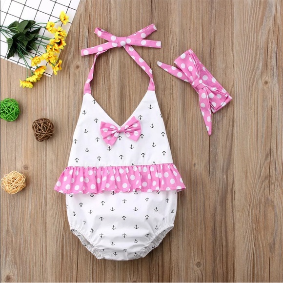 2for15 NWT Beautiful nautical little romper outfit - Picture 2 of 8